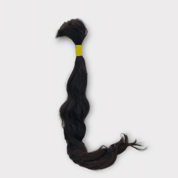 C&K Raw Premium Bulk wellig 100 % Echthaar Natural – für Braids, Perücken, Keratinbondings, brasilianische Fadentechnik