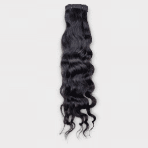 Premium Weft Echthaar Extension lockig, Rohhaar, natürliche Haarfarbe, unbehandelt
