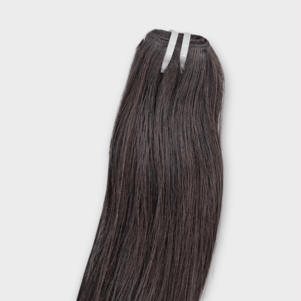 Premium Weft Echthaar Extension glatt, Rohhaar, natürliche Haarfarbe, unbehandelt