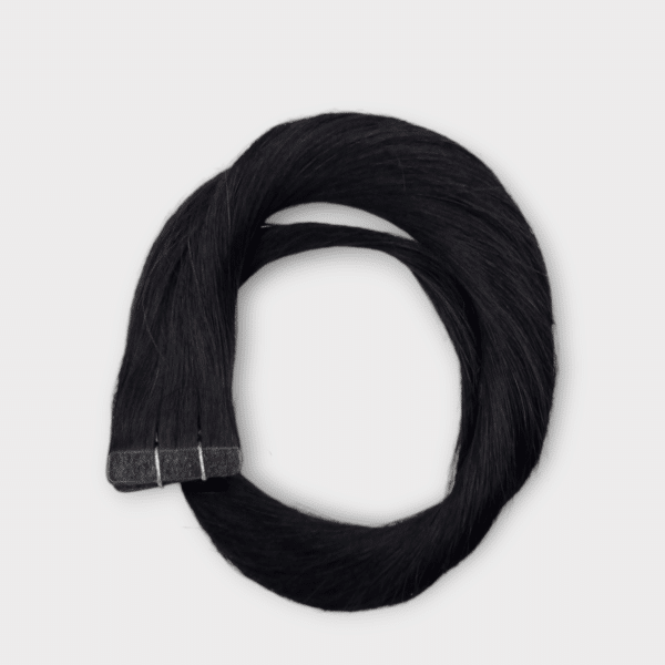 C&K Tape-In Extensions glatt #1 Black Echthaar