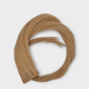 Nahaufnahme– C&K Tape-In Extensions glatt #20 light ash blonde Echthaar