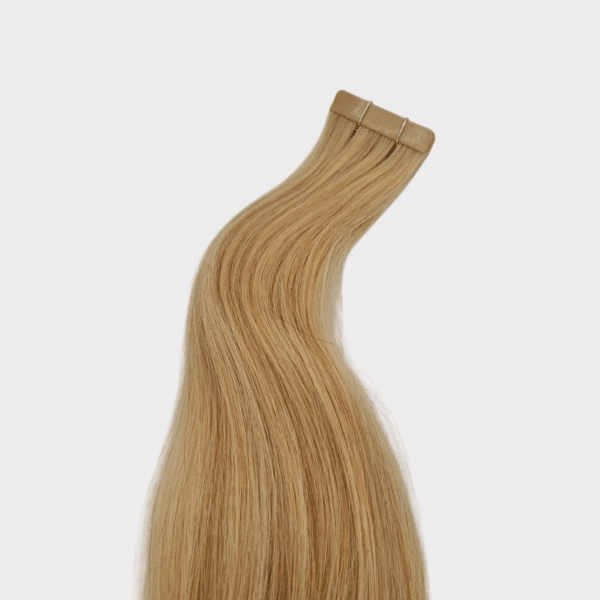 C&K Premium Echthaar Tape-In Extensions glatt #24 golden blonde – Detailansicht2