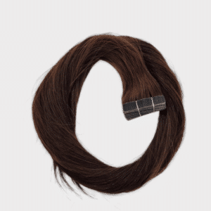 Detailansicht – C&K Tape-In Extensions glatt #4 Warm Brown Echthaa