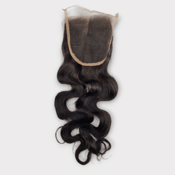 D Lace Closure 5x5 18 Inch (45cm), wellig, natürliche Haarverlängerung aus 100 % Echthaar
