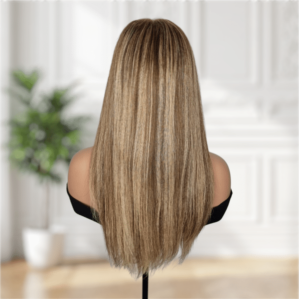 HD LACE PERÜCKE | Echthaar #Mittelbraun und Dunkelblond – Bild 5