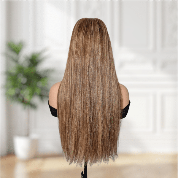 HD LACE PERÜCKE | Echthaar #Light Brown Mix – Bild 3